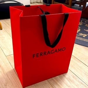 Beautiful brand new designer ferragamo shopping bag